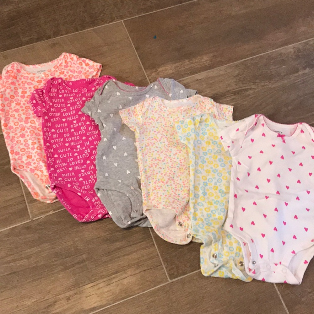 Lot of 6 onesies